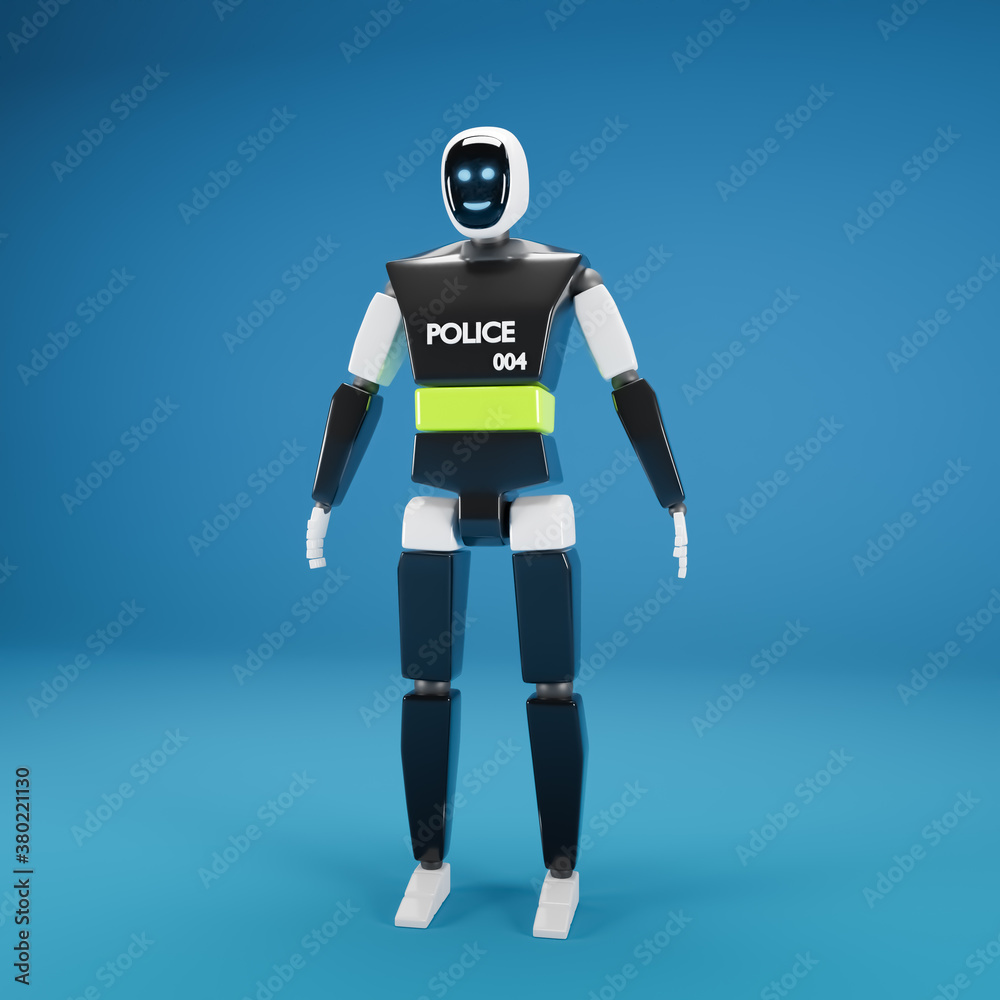 3d illustration. A robot with a monitor on its face in different angles. 3d illustration. A robot with a monitor on its face in different angles.