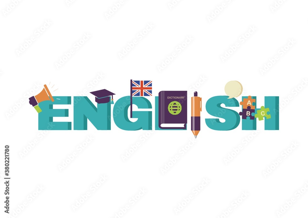 English lettering design English lettering design