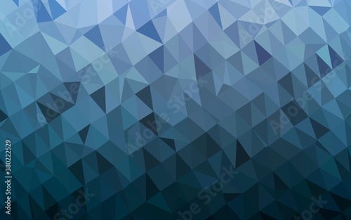 Light BLUE vector polygon abstract layout. Shining colored illustration in a Brand new style. Template for a cell phone background.