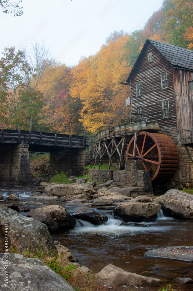 Grist Mill with water wheel