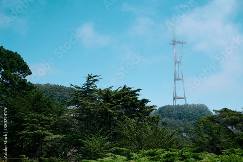 Sutro Tower geting encroached by the San Francisco fog. photo