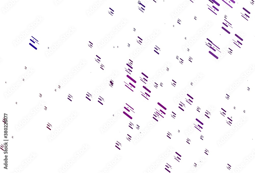 Obraz premium Light Purple vector pattern with narrow lines.