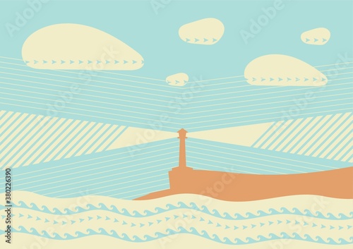 lighthouse background design