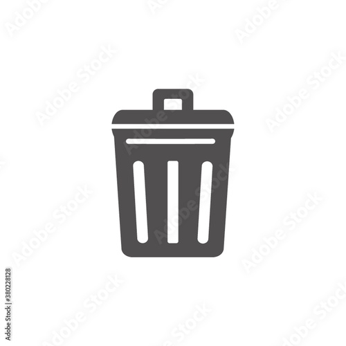 Trash can / garbage icon vector