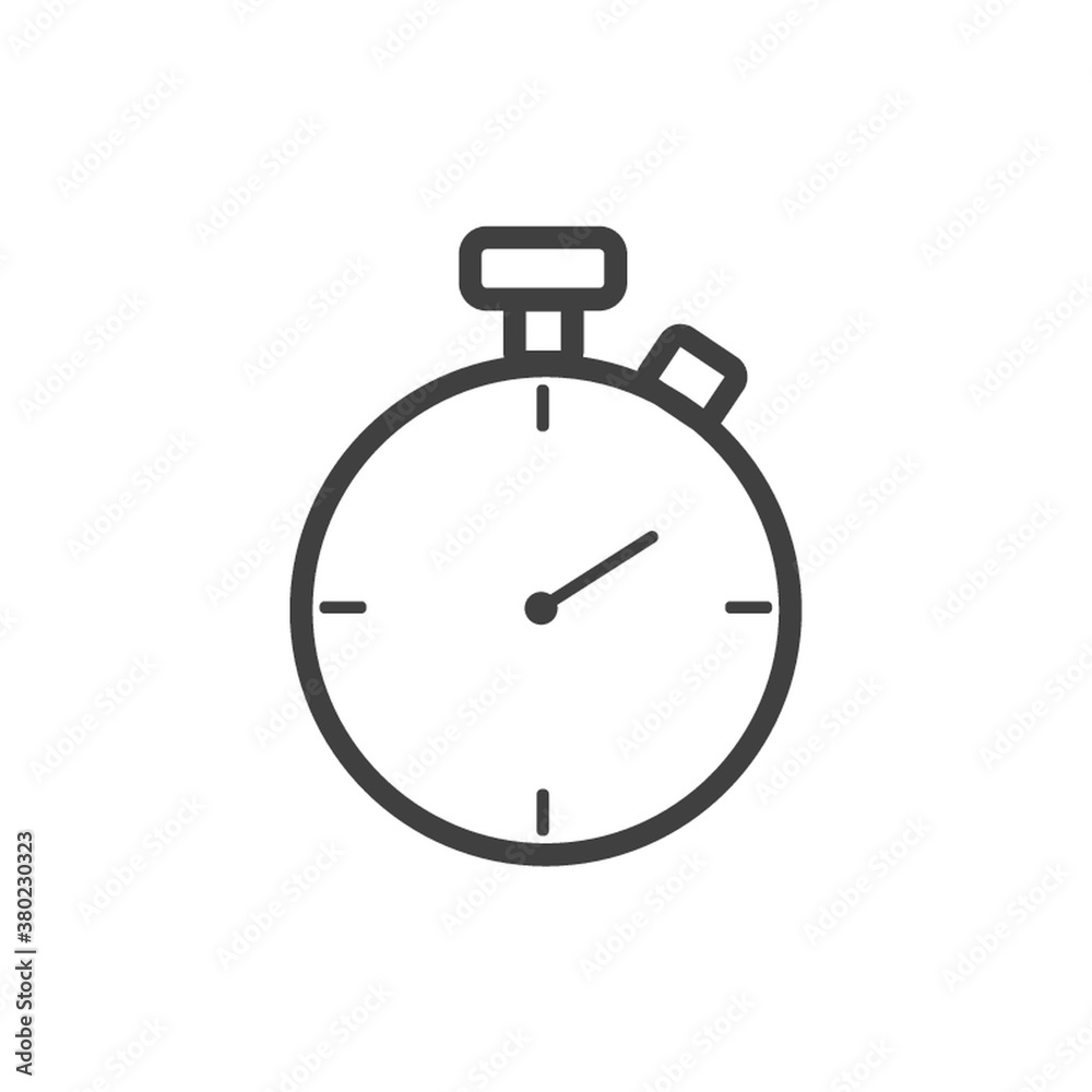 Stopwatch timer icon simple outline Stopwatch timer icon simple outline