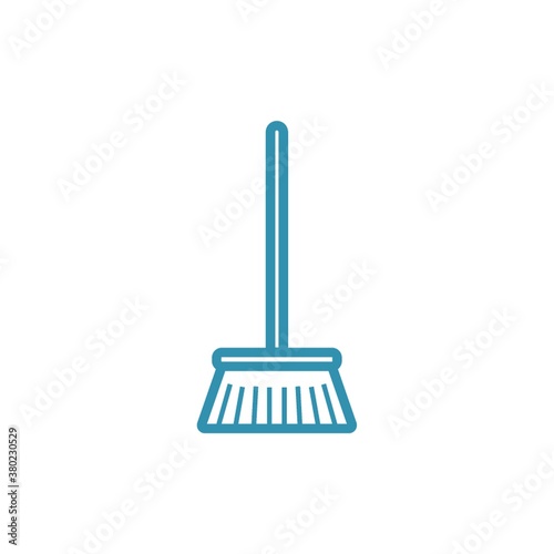 Simple broomstick minimalism outline design
