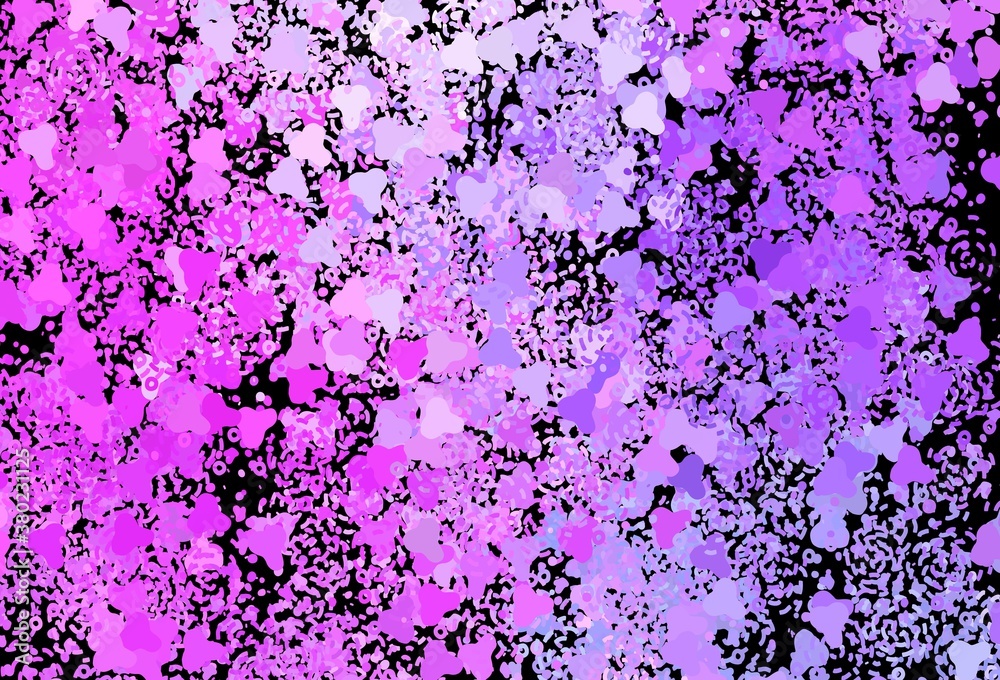 Dark Purple, Pink vector background with abstract shapes. Dark Purple, Pink vector background with abstract shapes.