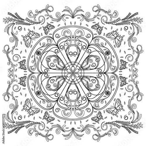 Intricate floral design