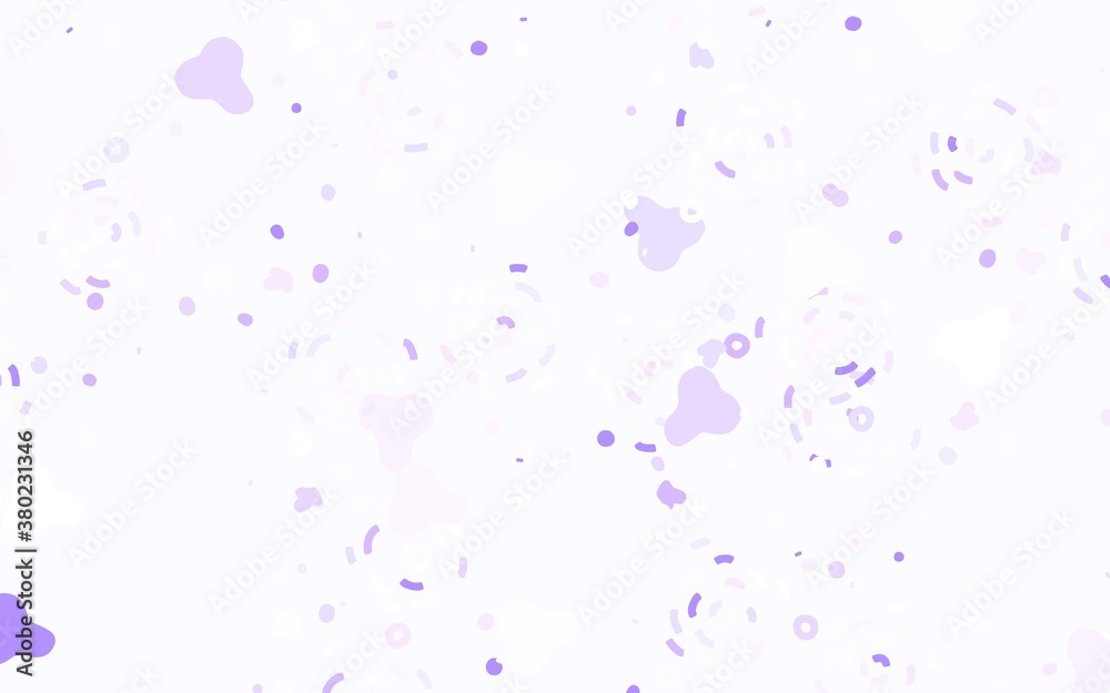 Light Purple vector texture with abstract forms.