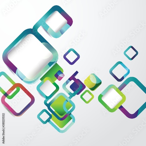 Geometric square colorful background