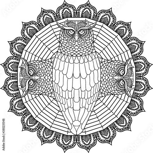 Intricate owl design