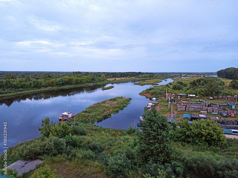 river in the park