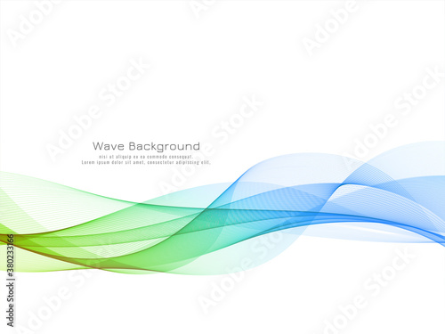 Modern colorful wave design background
