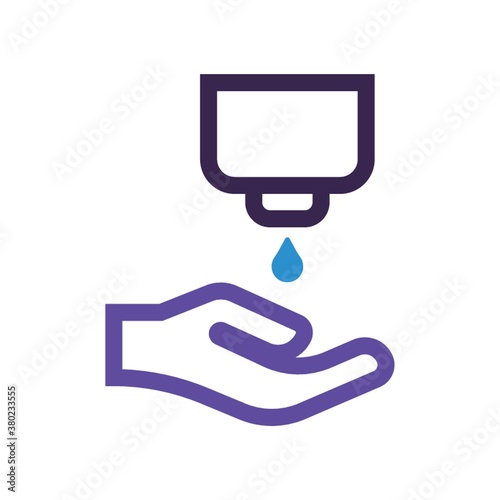 Washing hand with soap