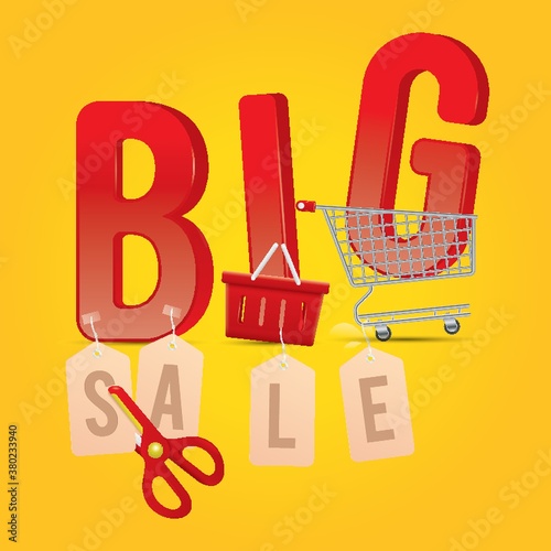 big sale lettering design