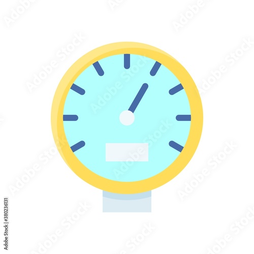 plumber icons related water speed meter or water meter vector in flat style,