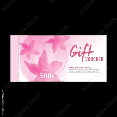 Gift voucher design.