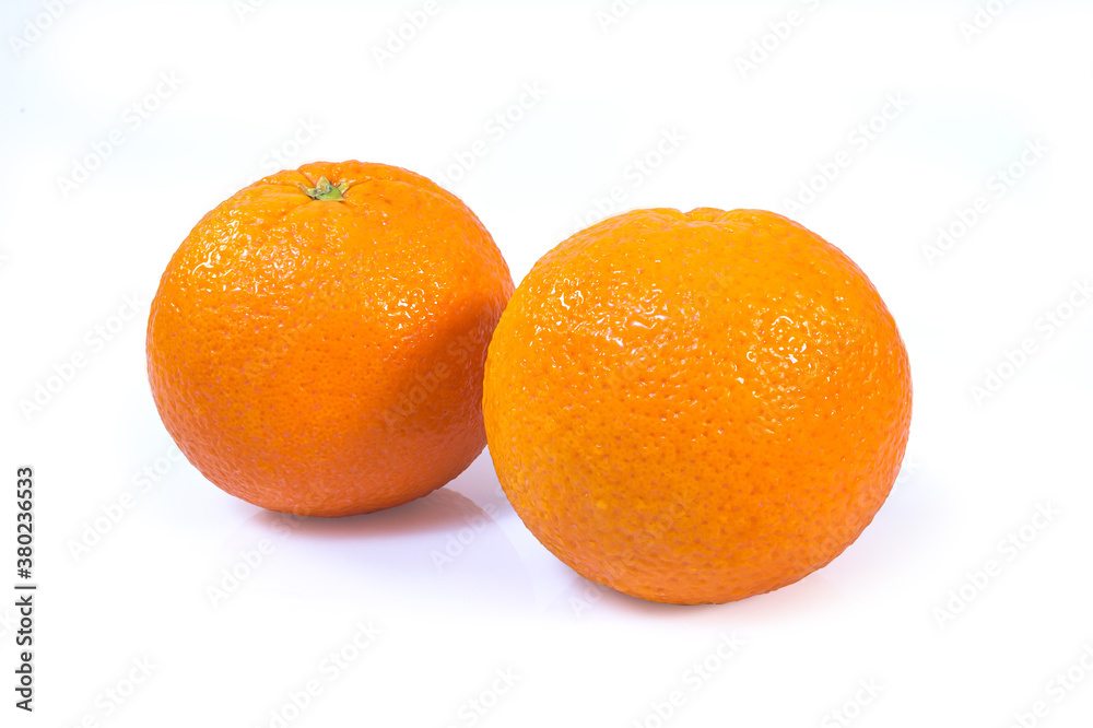 Clipping path. Orange slice isolated on white background Clipping path. Orange slice isolated on white background