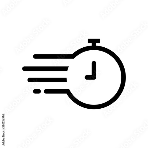 Delivery on time icon, time icon. Design template vector