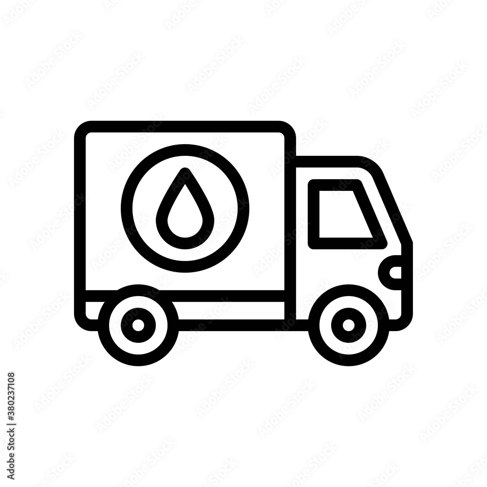 plumber icons related plumber van with water drop and lights vector in lineal style, plumber icons related plumber van with water drop and lights vector in lineal style,