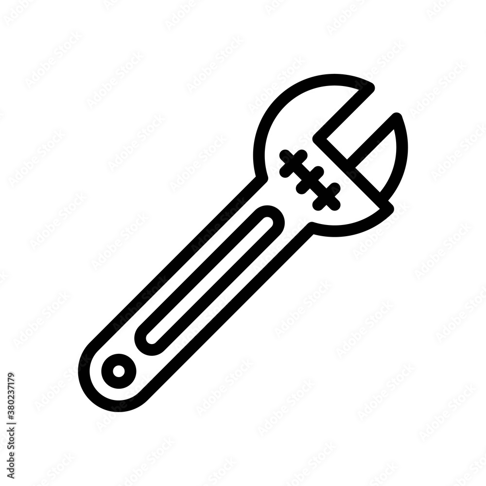 plumber icons related plumber wrench with handle vector in lineal style, plumber icons related plumber wrench with handle vector in lineal style,