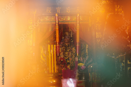 Shrine at Tin Hau Temple in Hong Kong photo