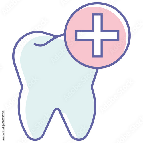 Dental Clinic Logo, Oral Care Vector, Teeth with Health Care Sign Colorful Icon Design 