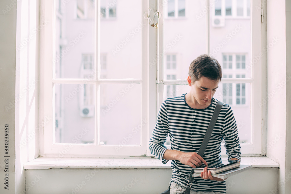 College Student Using a Tablet College Student Using a Tablet