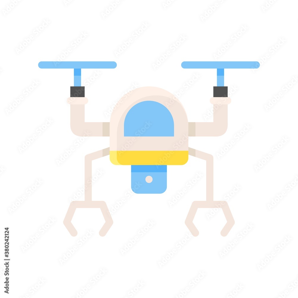 space related drone camera with wings and lense vector in flat style, space related drone camera with wings and lense vector in flat style,