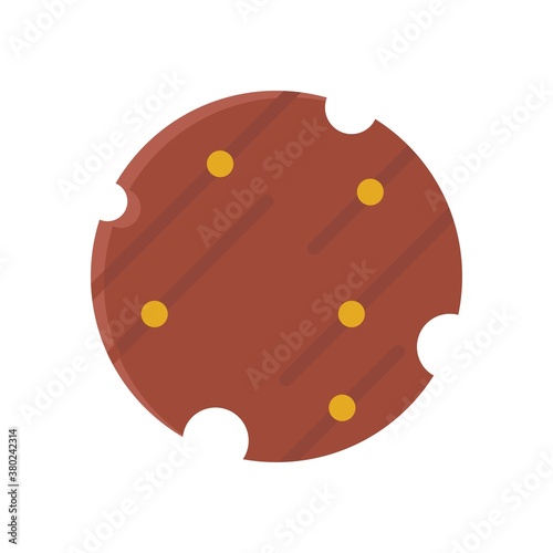 space or planet related mercury planet with circles vector in flat style,