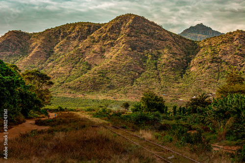 landscape of the mountains