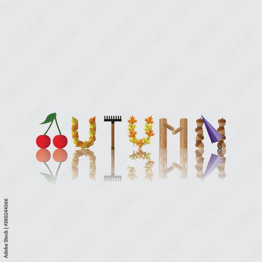 autumn lettering design autumn lettering design