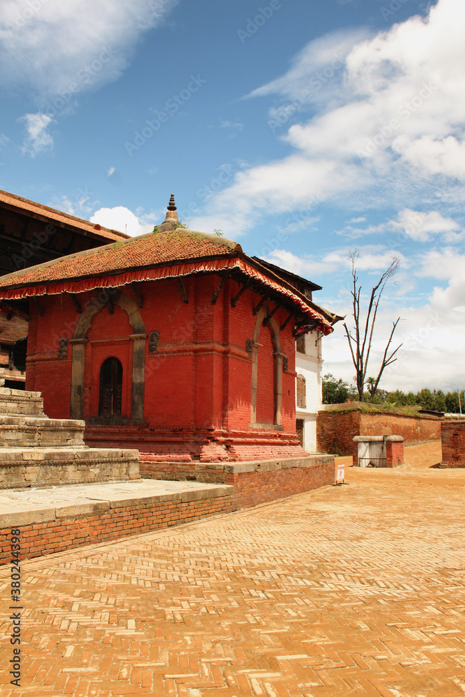 Buddha statue and temple - Kathmandu, Nepal Buddha statue and temple - Kathmandu, Nepal