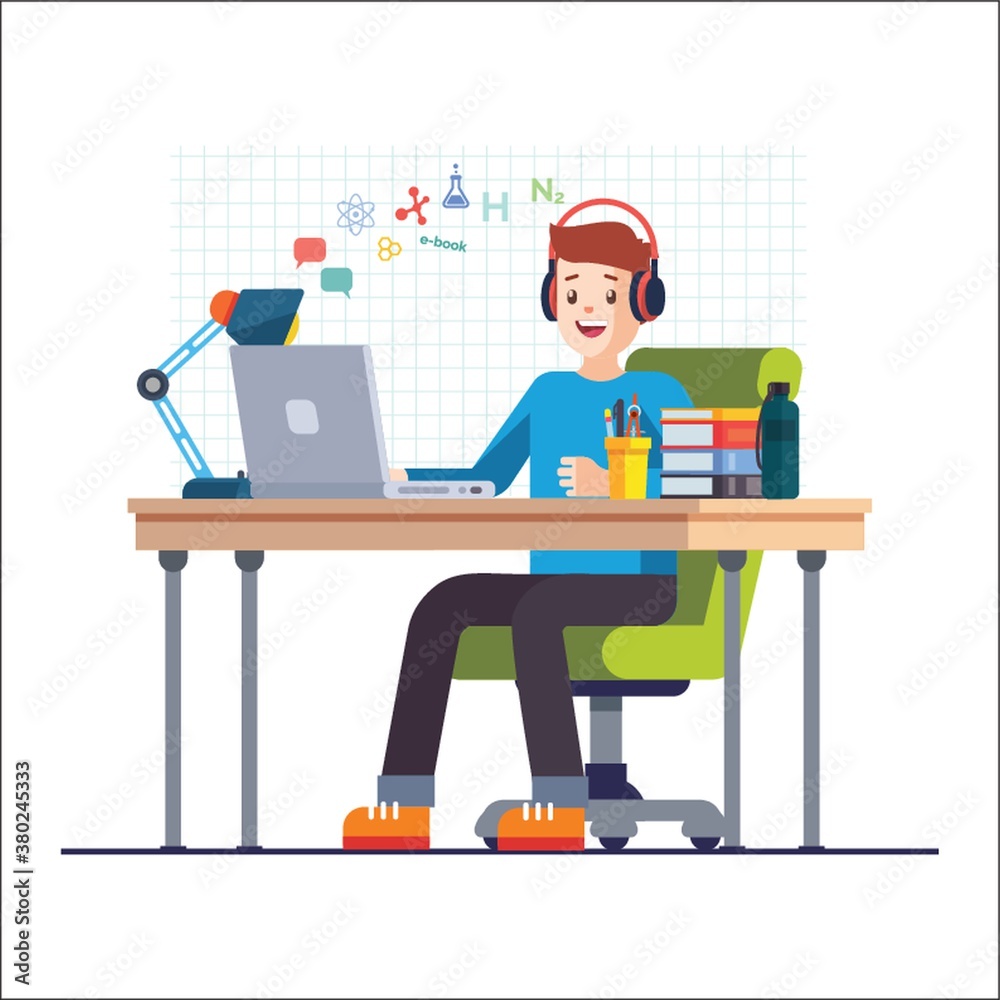 E-learning concept E-learning concept