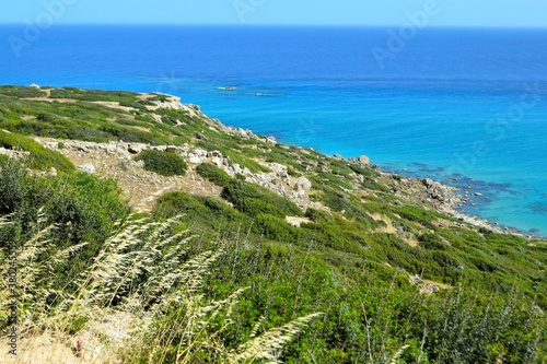 Beautiful Cyprus Seaside view, nature background.