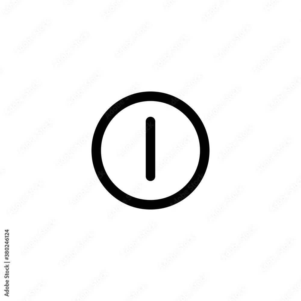 icon of the power button. vector illustration icon of the power button. vector illustration