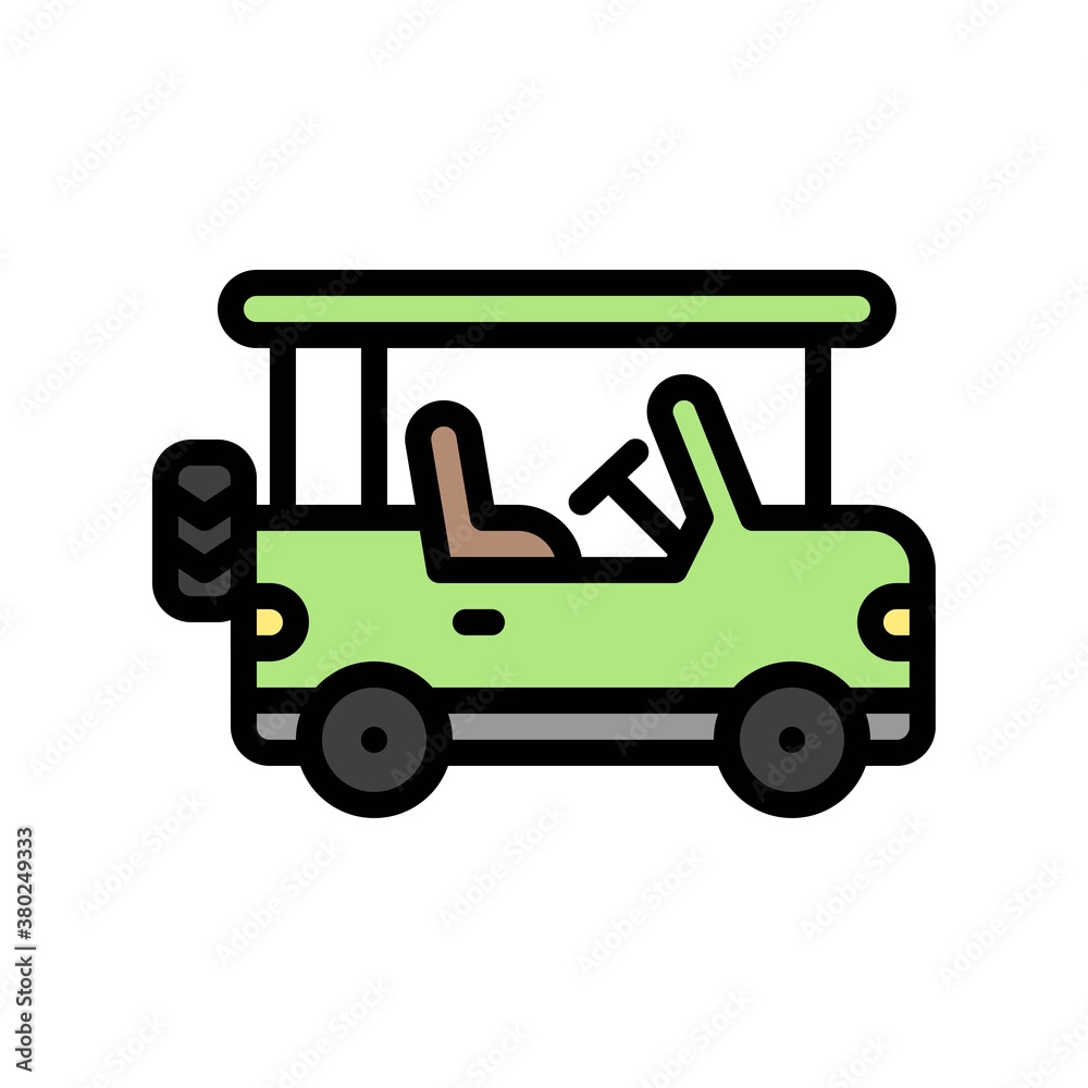 summer holiday related summer jeep for traveling with seat and roof vector with editable stroke summer holiday related summer jeep for traveling with seat and roof vector with editable stroke