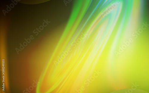 Dark Green, Yellow vector blurred bright pattern. Colorful abstract illustration with gradient. New design for your business.