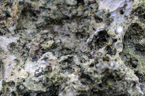 Closeup shot of small coral Rocks/mountains on Andaman and Nicobar islands.