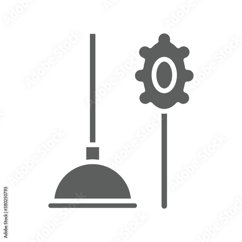 plunger and toilet brush