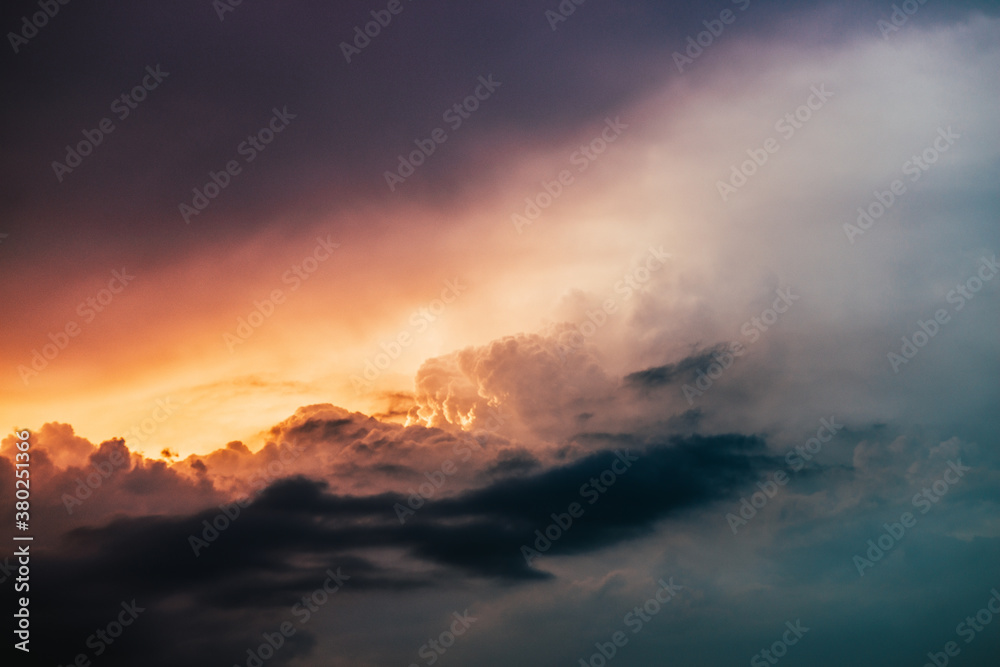 sunset in a cloudy sky sunset in a cloudy sky