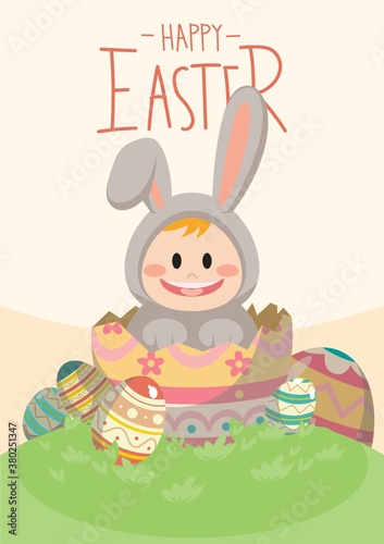 Happy easter design