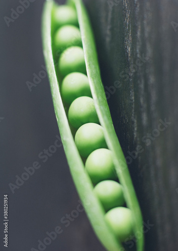 Green peas in pod