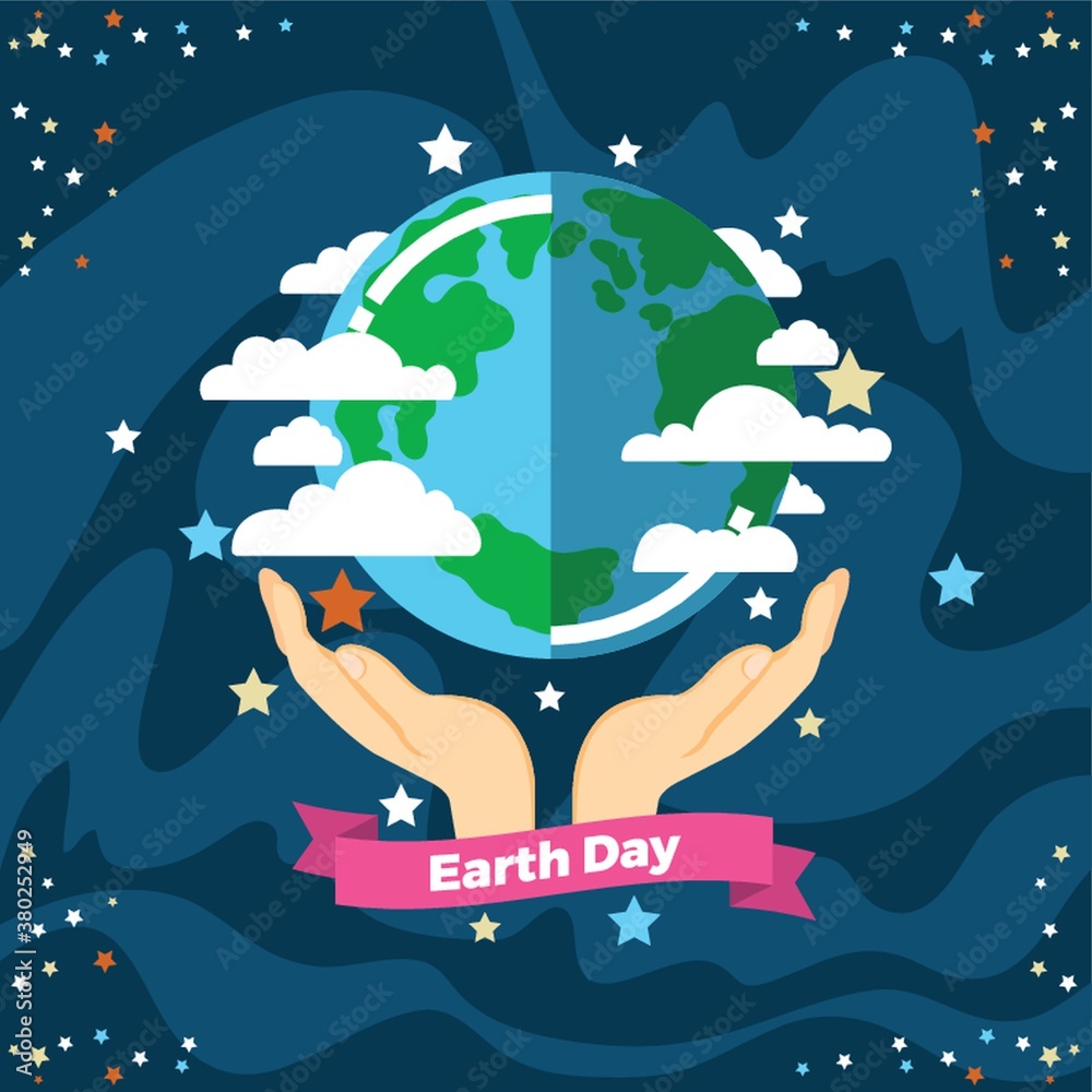 Naklejka premium earth day design
