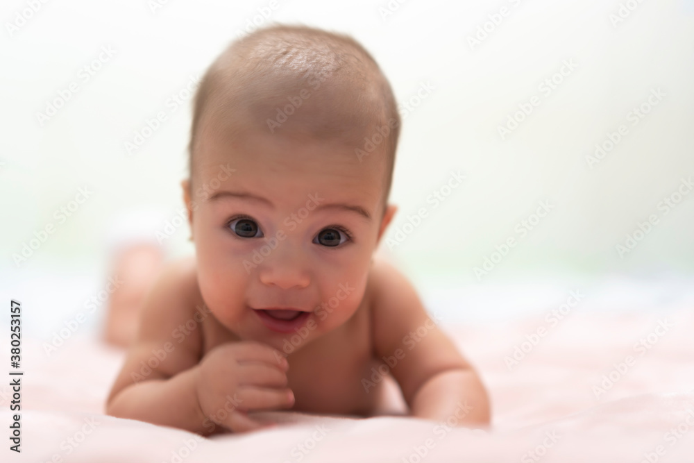 beautiful baby learning to crawl beautiful baby learning to crawl