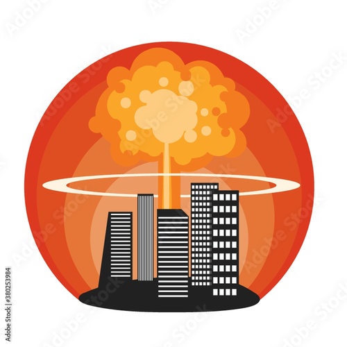 nuclear explosion in city