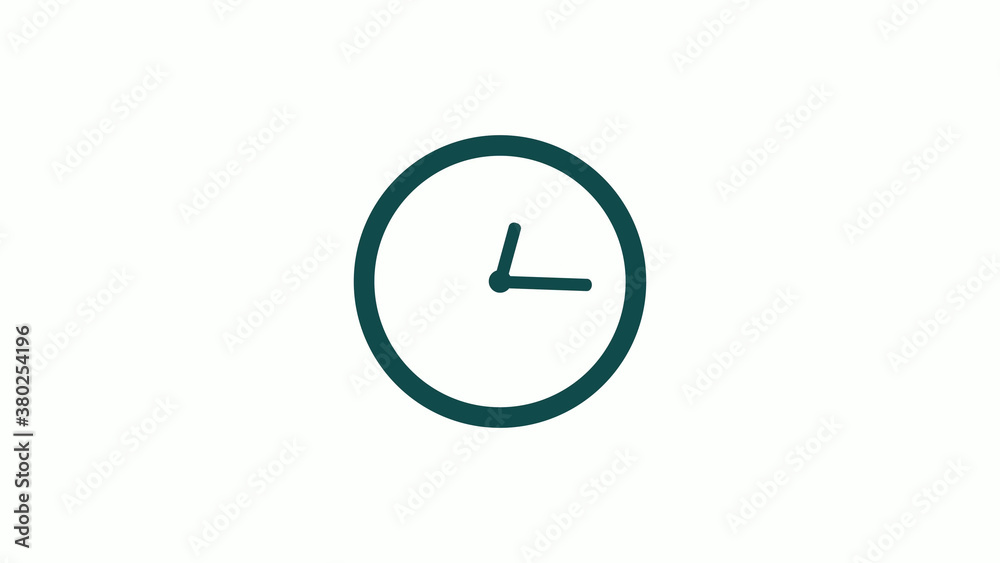 Amazing cyan dark circle 12 hours clock icon without trick,12 hours clock icon on white background Amazing cyan dark circle 12 hours clock icon without trick,12 hours clock icon on white background
