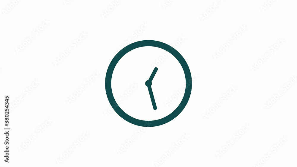 Amazing cyan dark circle 12 hours clock icon without trick,12 hours clock icon on white background Amazing cyan dark circle 12 hours clock icon without trick,12 hours clock icon on white background