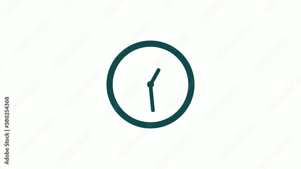 Amazing cyan dark circle 12 hours clock icon without trick,12 hours clock icon on white background Amazing cyan dark circle 12 hours clock icon without trick,12 hours clock icon on white background