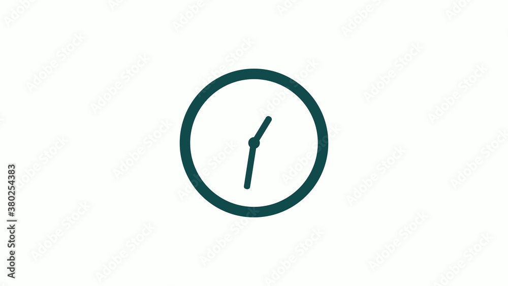 Amazing cyan dark circle 12 hours clock icon without trick,12 hours clock icon on white background Amazing cyan dark circle 12 hours clock icon without trick,12 hours clock icon on white background